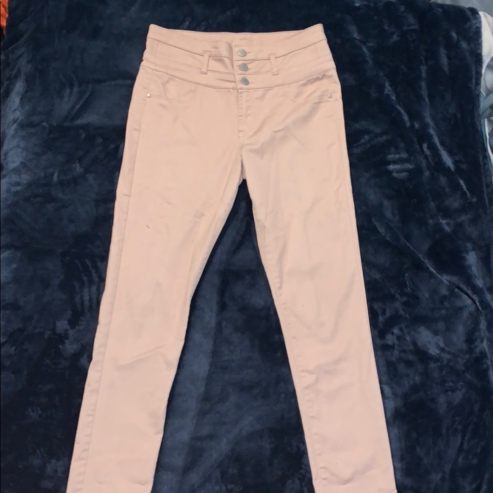 Refuge Highwaist Tan color soft skinny jeans